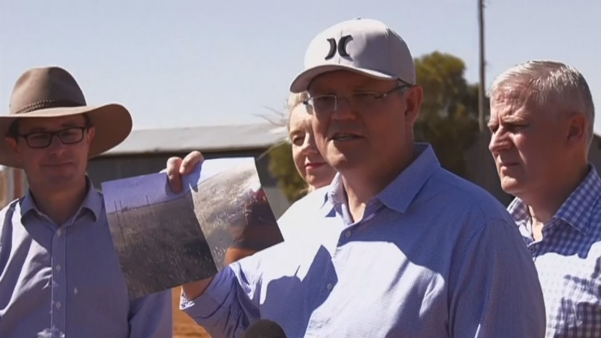 澳洲新總理莫里森視察乾旱地區