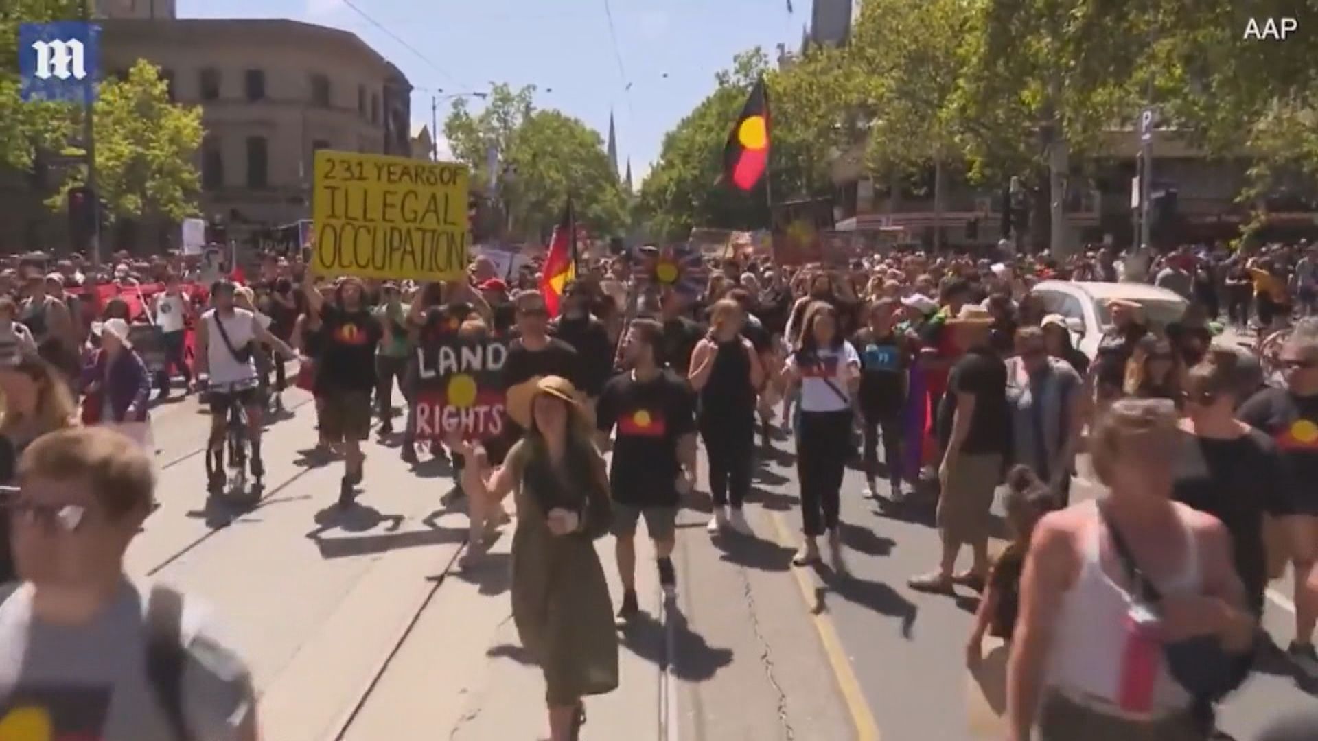 澳洲有示威反對將侵略日定為國慶