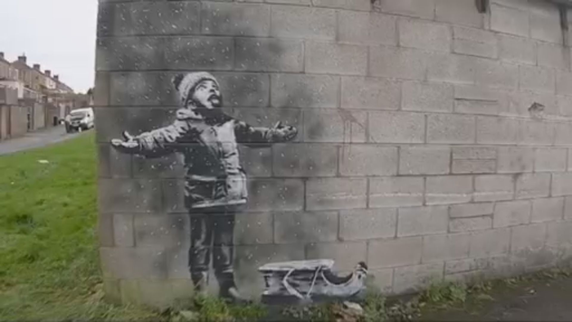 街頭藝術家Banksy聖誕新作曝光