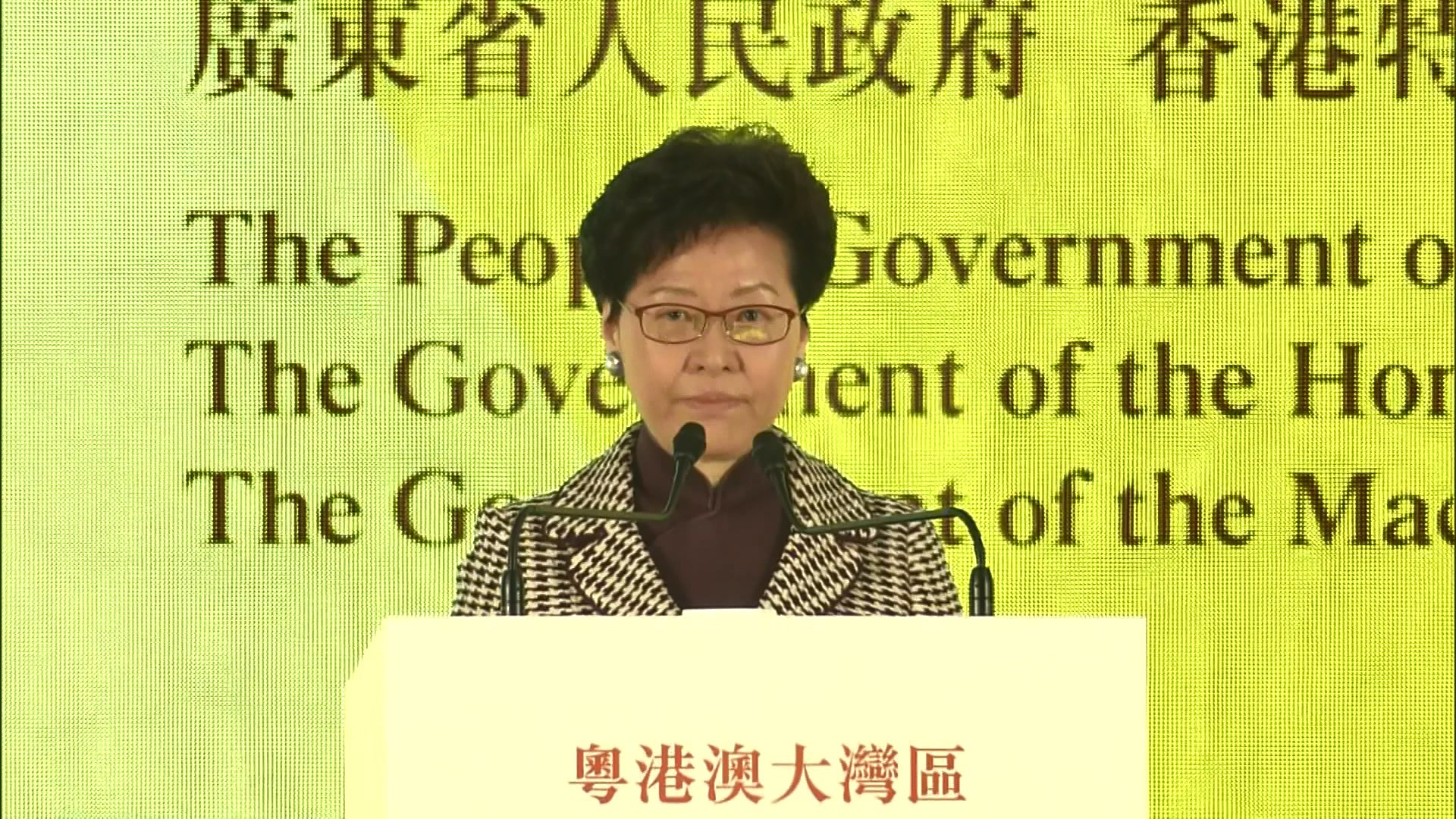 林鄭：香港參與大灣區發展並非被內地同化