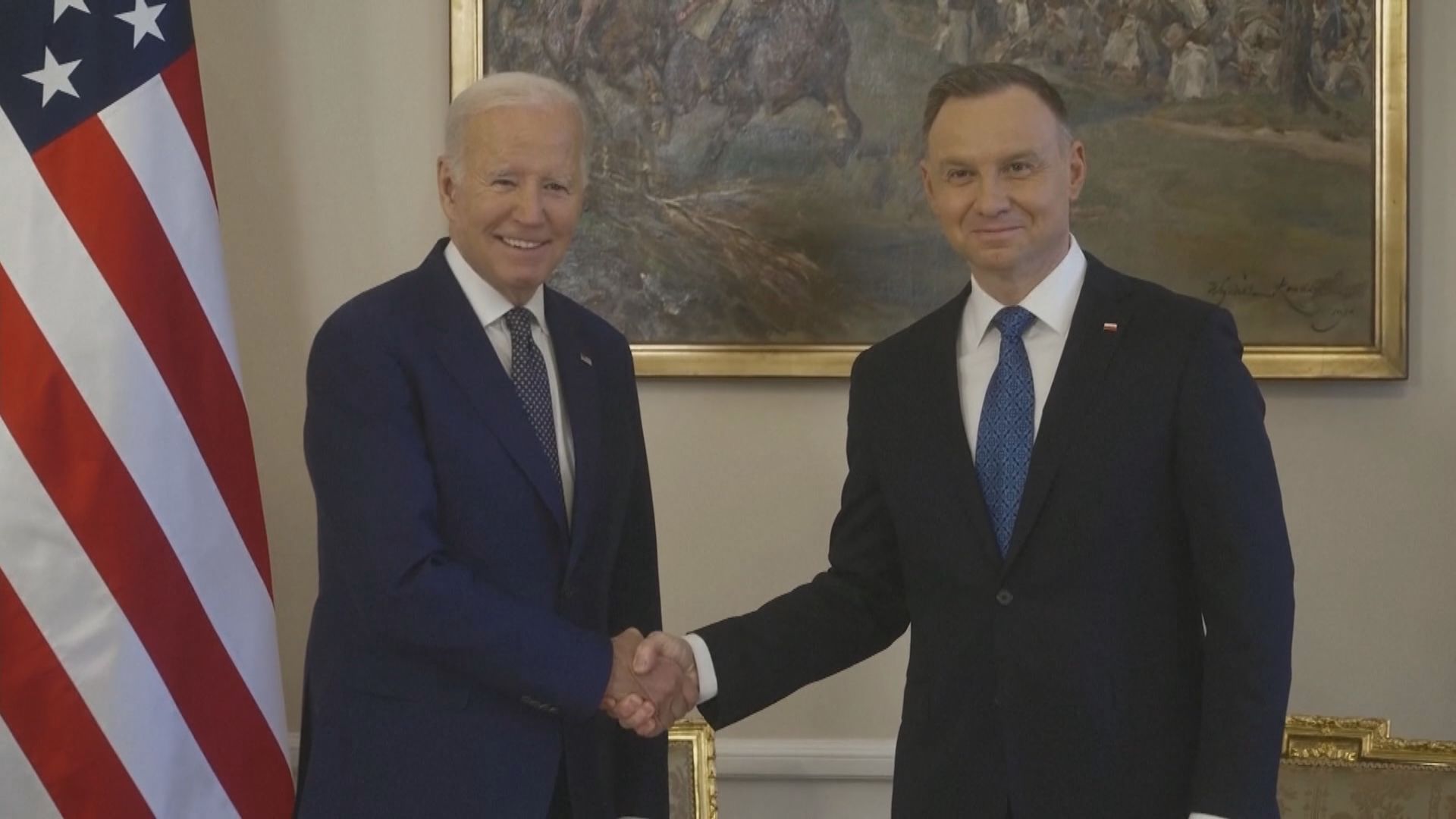 拜登與波蘭總統杜達會談商討烏克蘭及北約議題