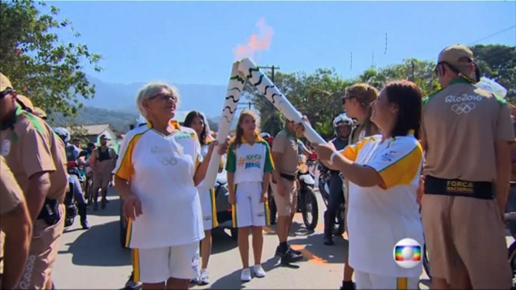 里約奧運聖火傳遞遭示威者干擾