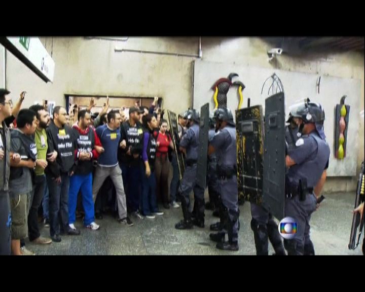 
巴西聖保羅地鐵罷工持續