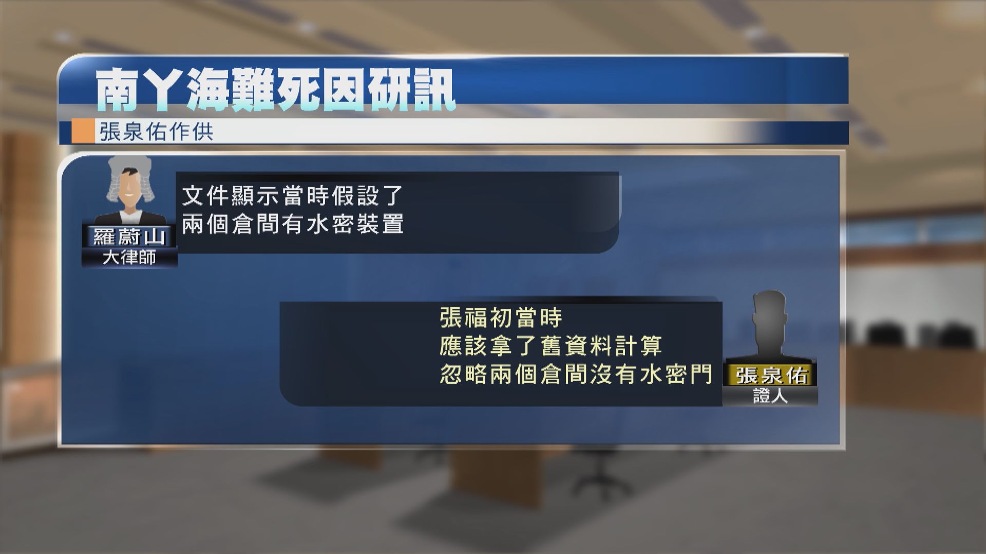 南丫海難死因研訊|南丫四號造船廠工程經理承認未發現下屬計算數據出錯