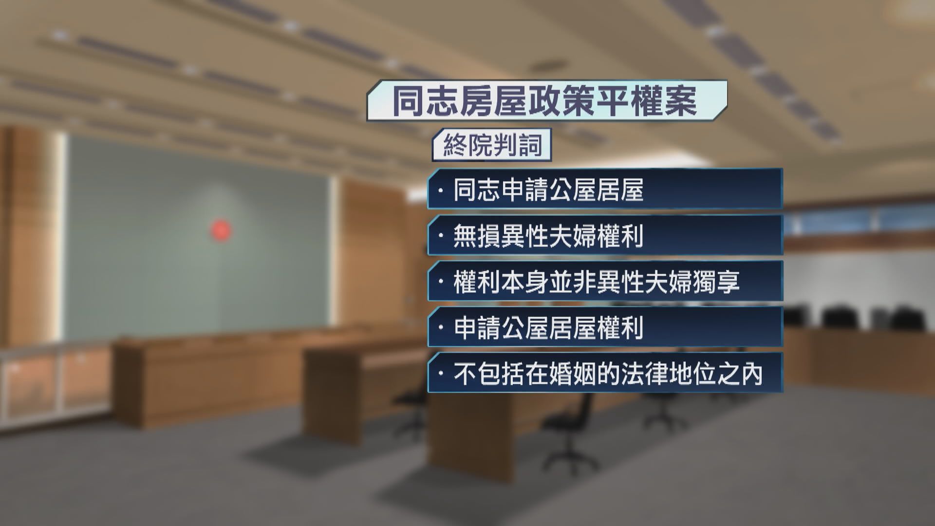 【終極裁決】終院裁定公屋居屋政策及遺產條例排除同志屬違憲