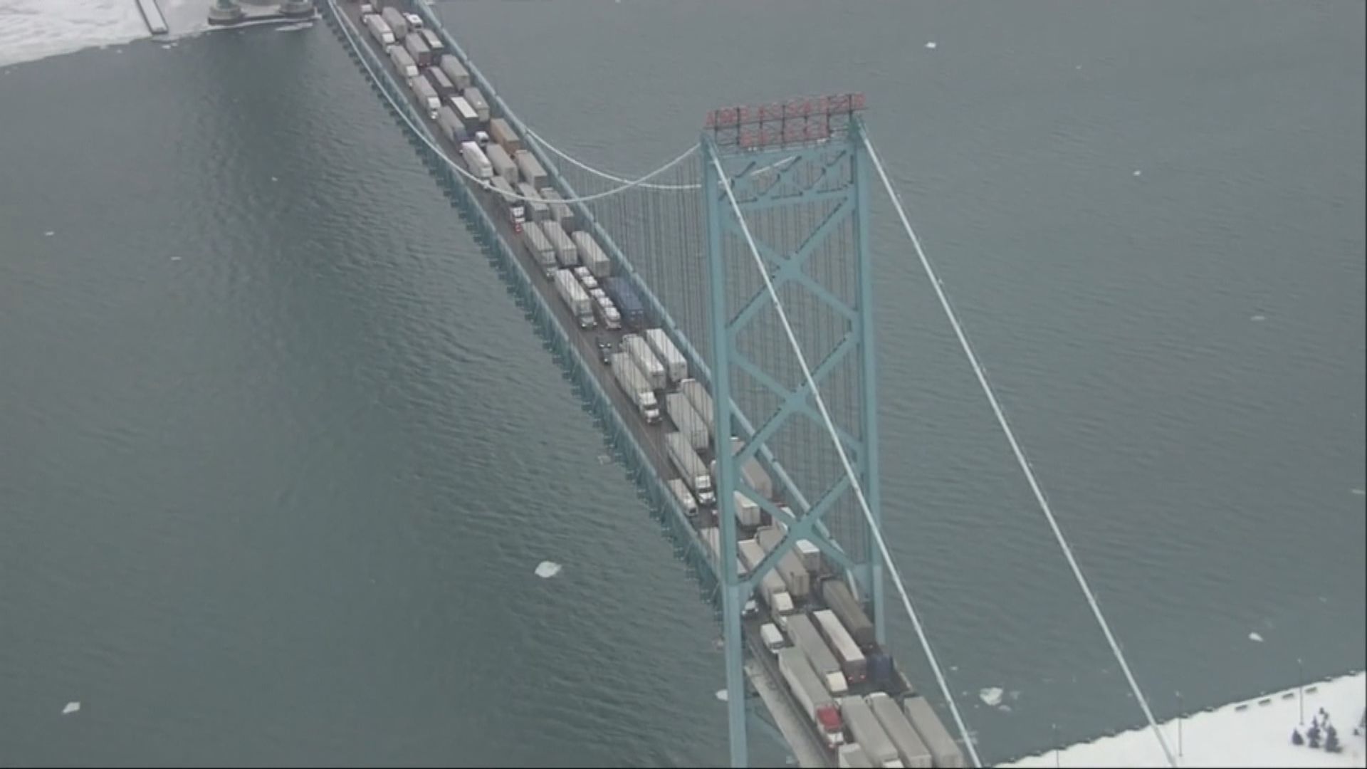 加拿大示威貨車堵塞往美國橋樑阻貨運