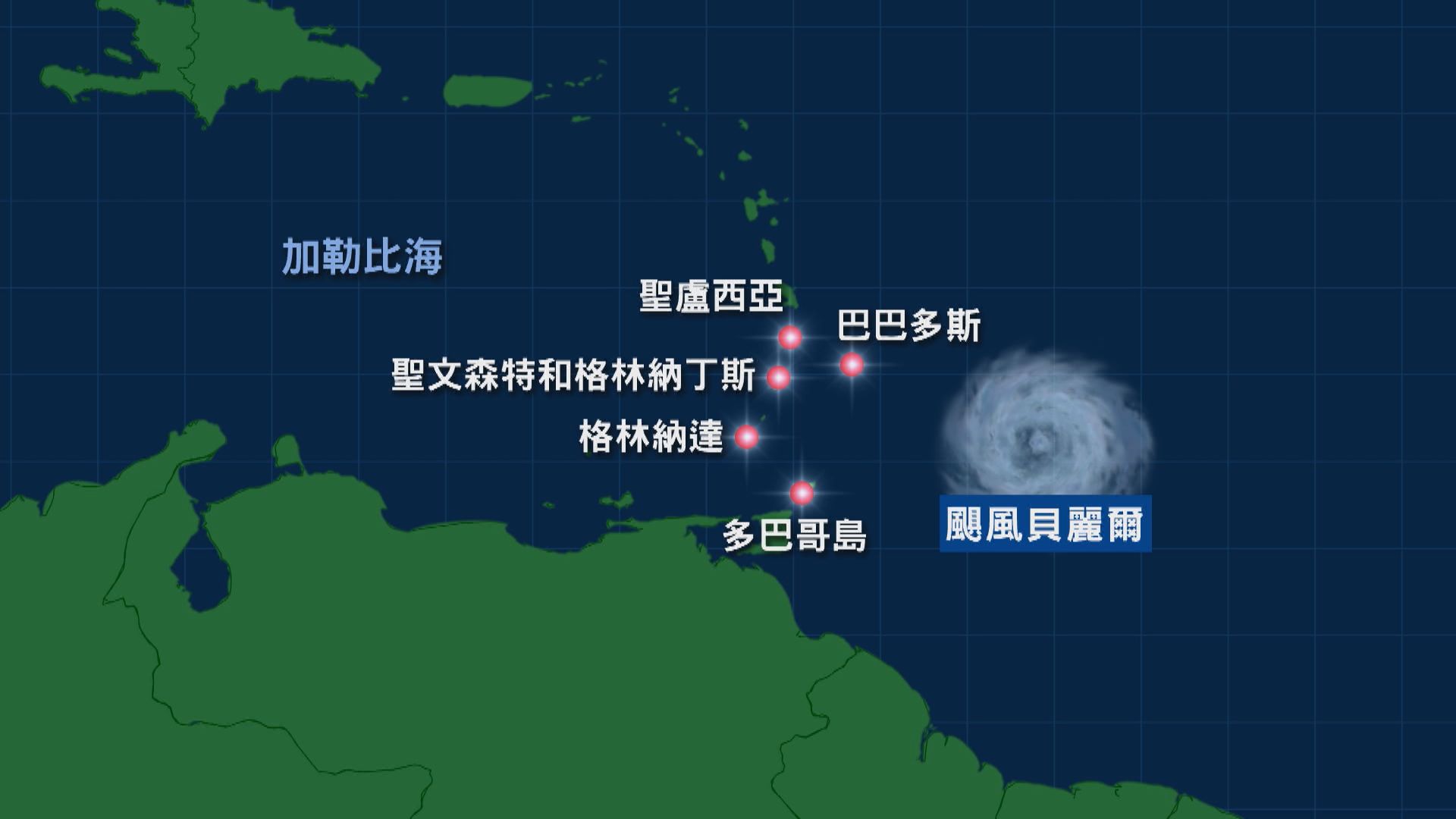 四級颶風貝麗爾將吹襲加勒比海國家  民眾囤糧應災