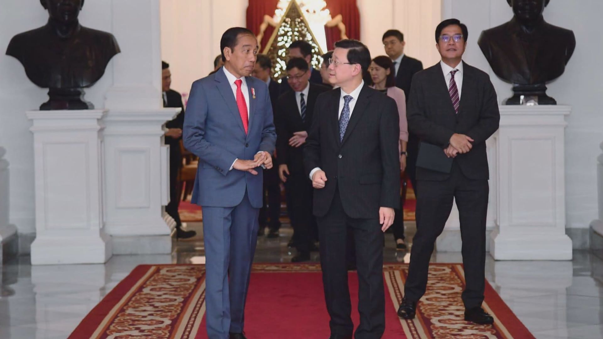 李家超與印尼總統佐科維多多會面