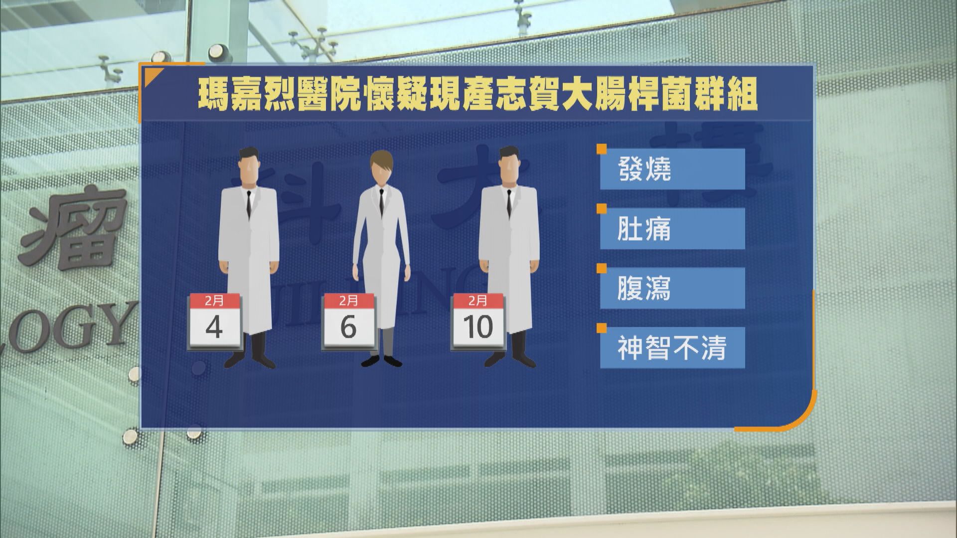 瑪嘉烈醫院懷疑產志賀毒素大腸桿菌感染群組　一人離世