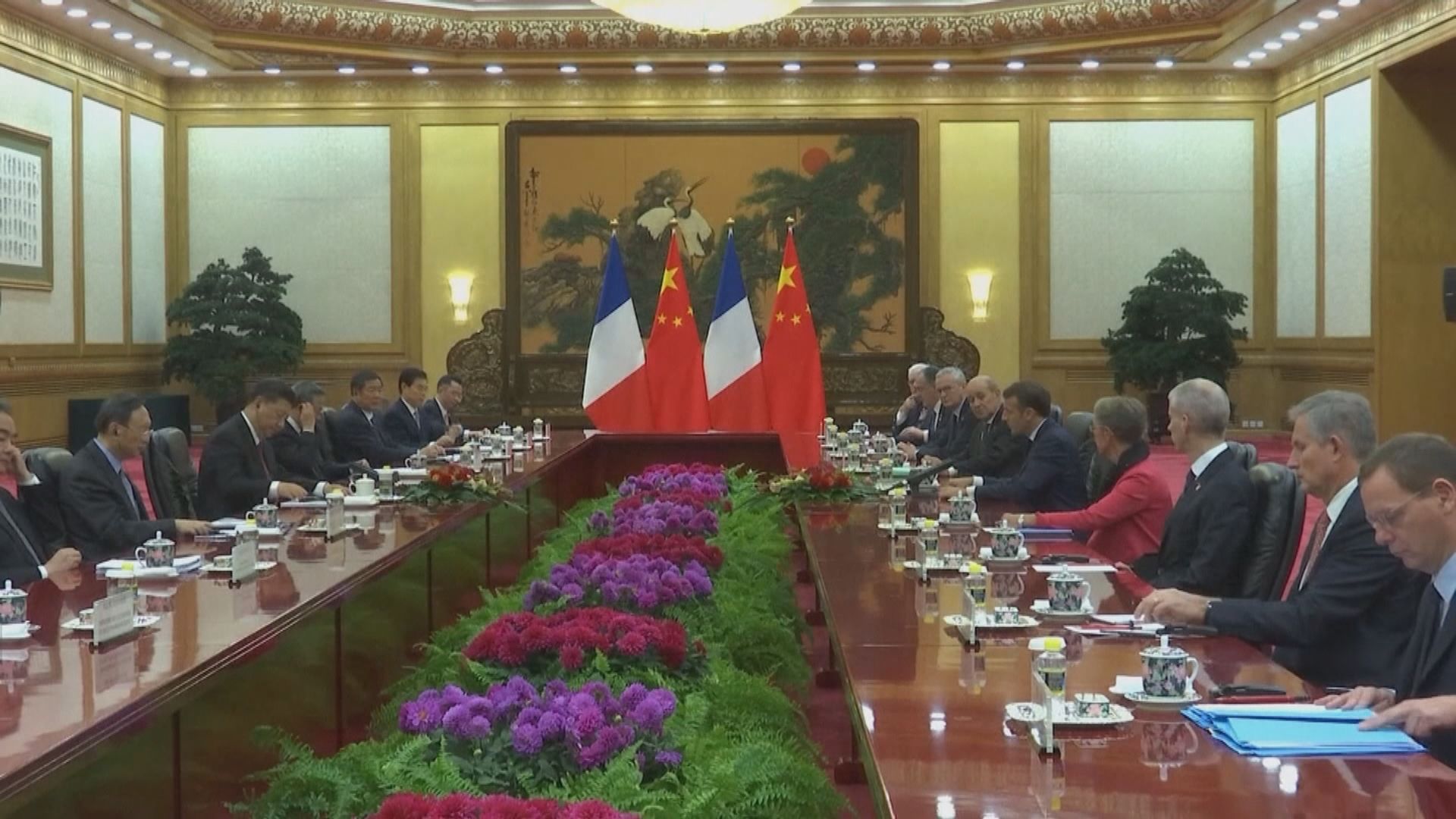 中法領袖互訪　習近平：兩國關係邁上新台階