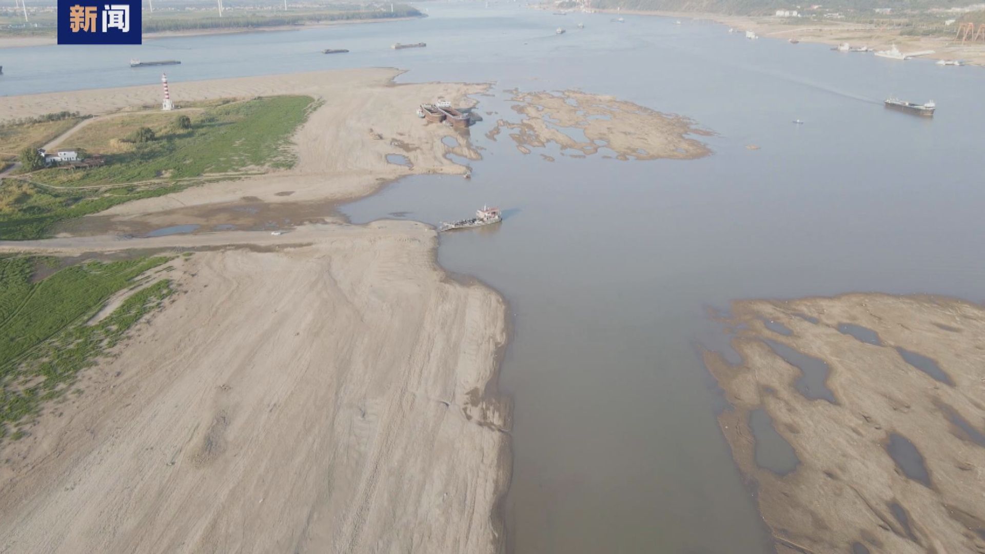 中國最大淡水湖鄱陽湖水位跌至歷史新低
