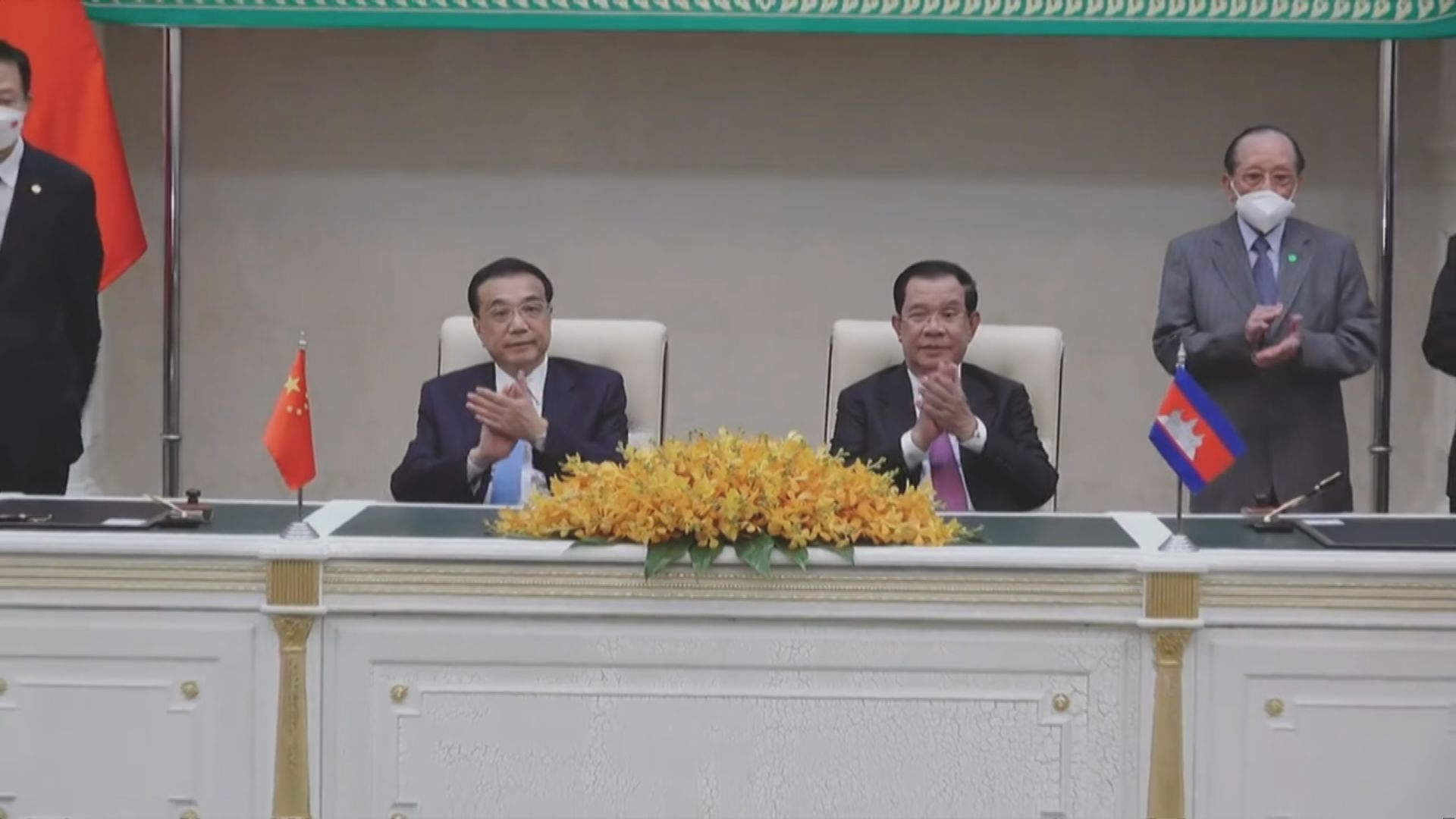 李克強與柬埔寨首相洪森會面