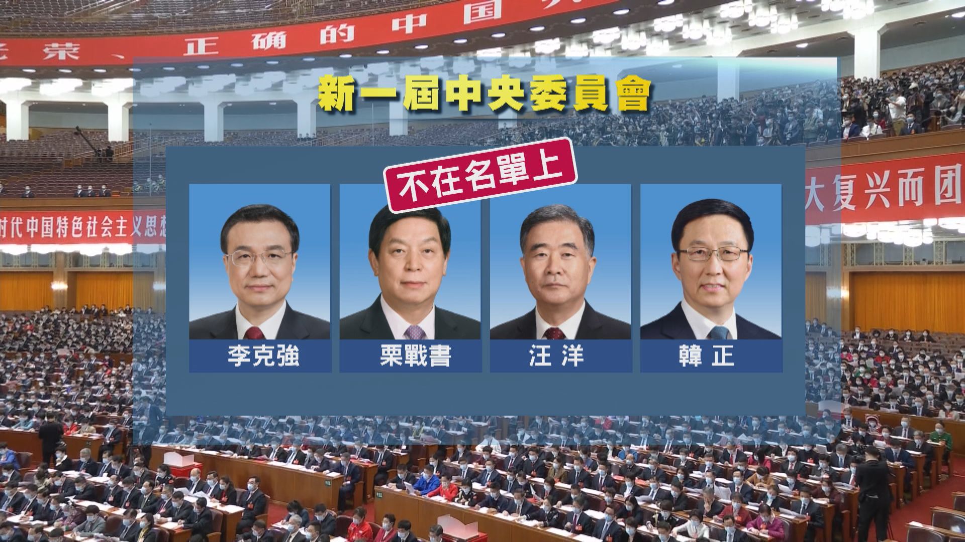 中共二十大選出新一屆中央委員會