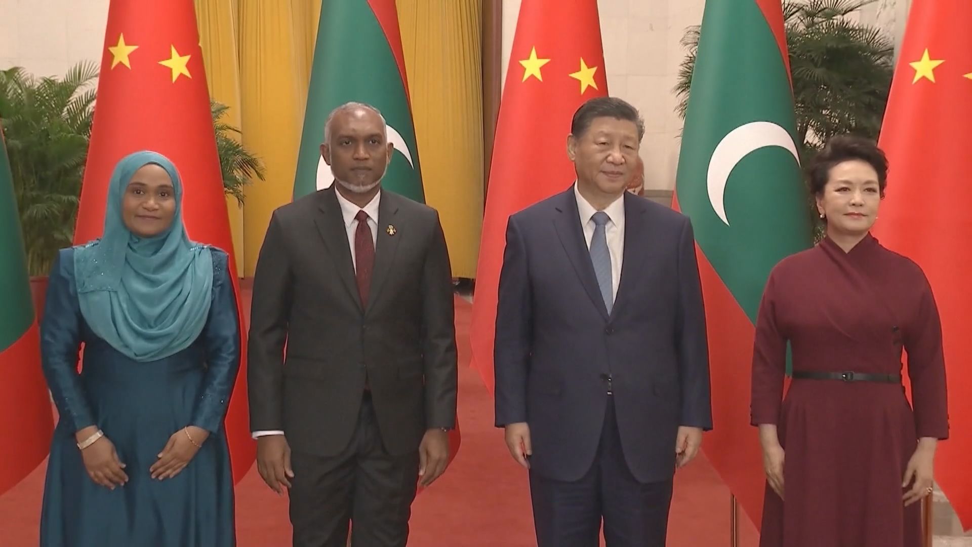 習近平接見馬爾代夫總統穆伊茲 兩國提升為全面戰略合作伙伴關係
