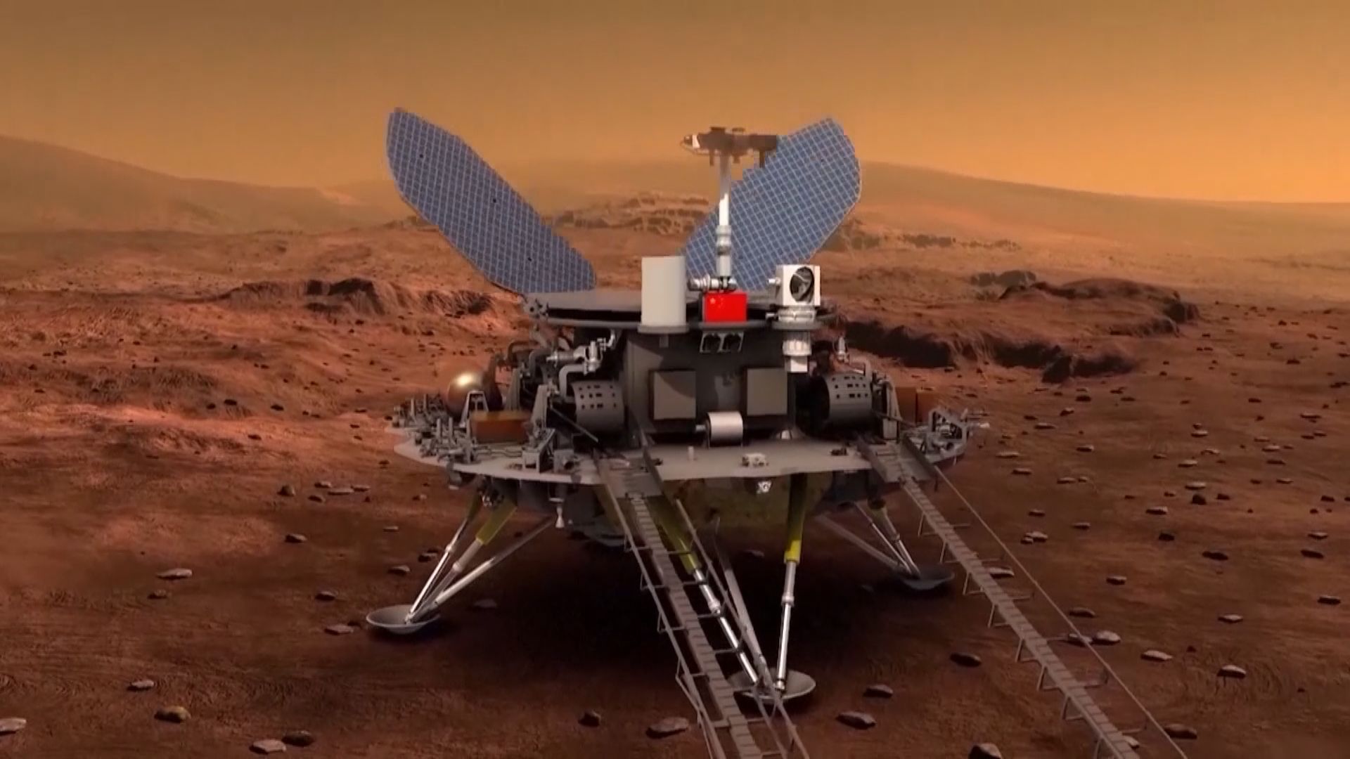 「祝融號」火星車成功駛上火星表面　開始巡視探測工作