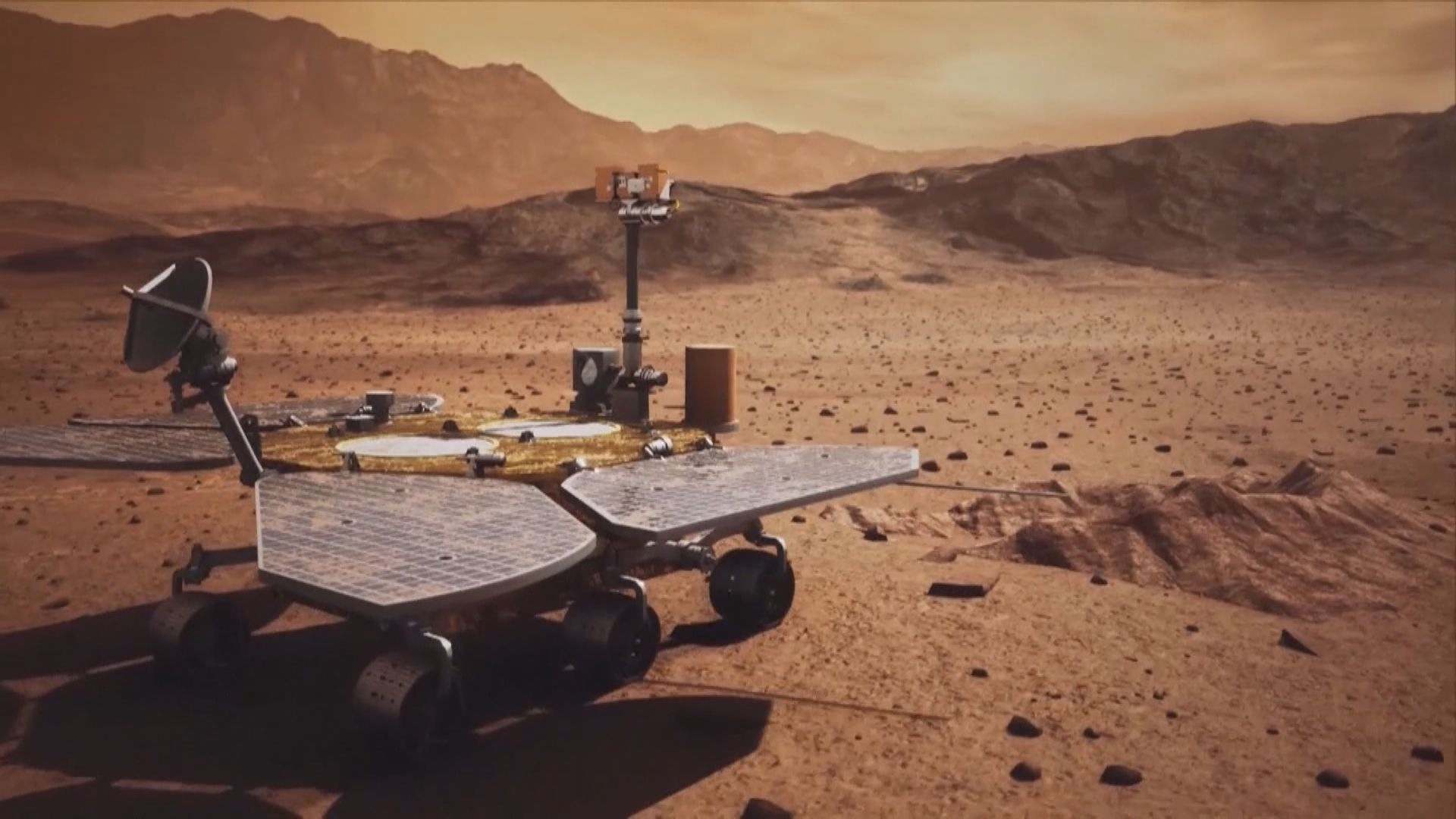 國家航天局公開祝融號拍攝的火星表面新影像