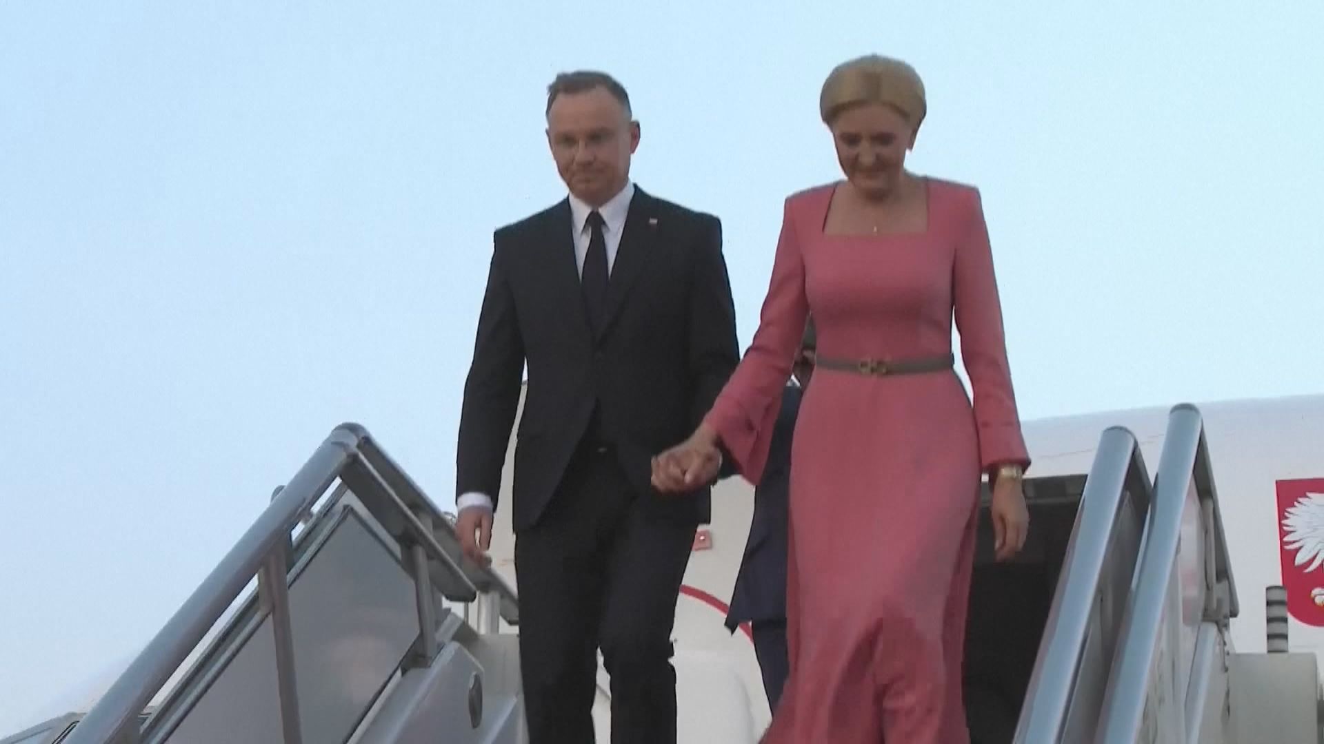 波蘭總統杜達抵達北京展開國事訪問