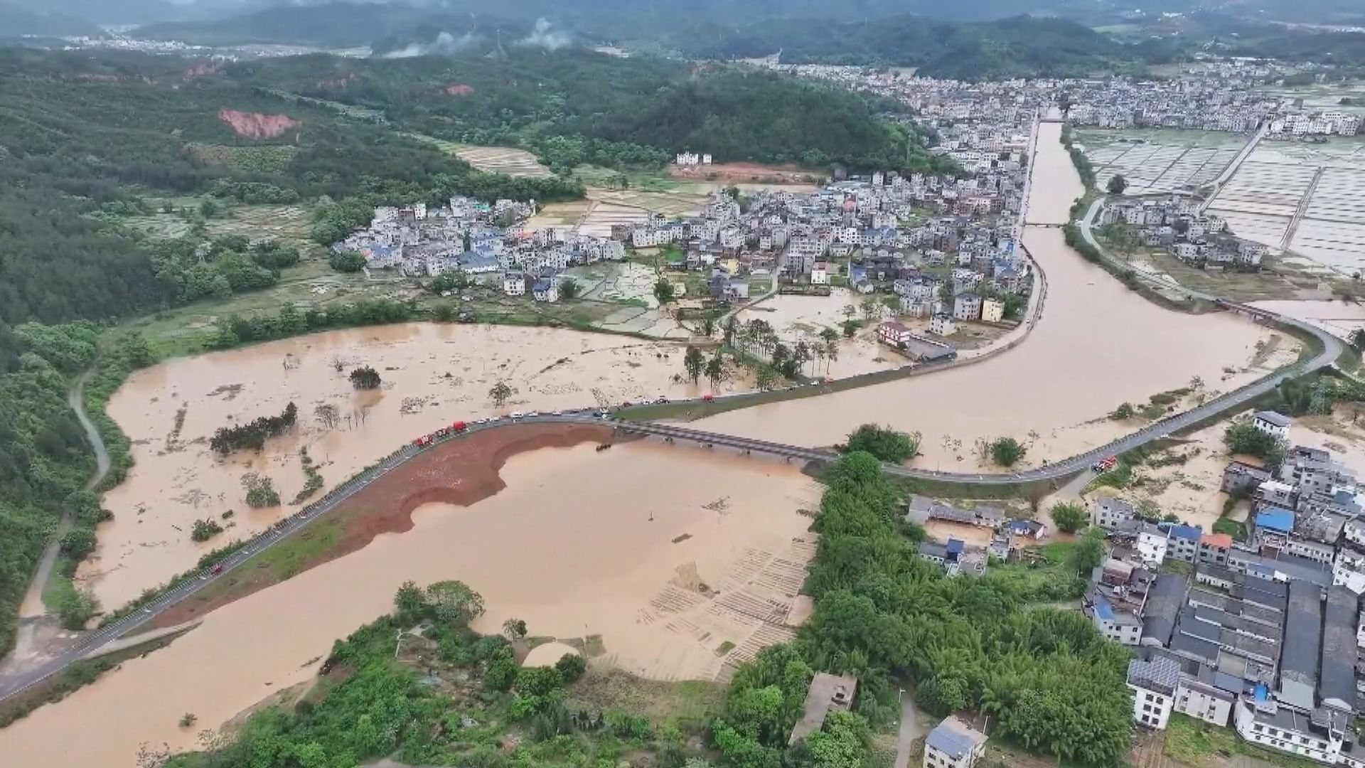 廣東洪災導致4死10人失蹤