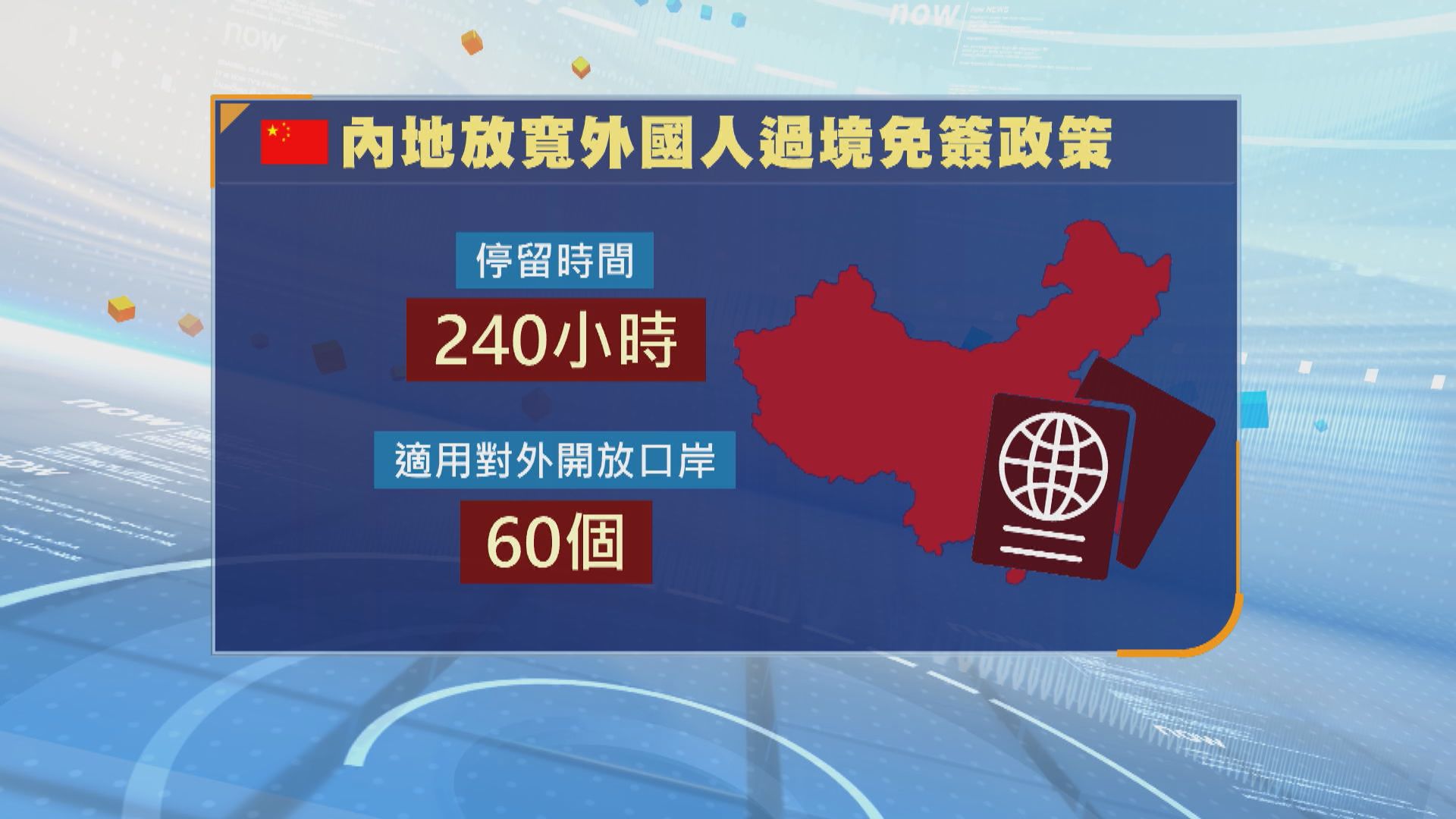 內地今起放寬外國人過境免簽政策　境內停留時間延長至十日