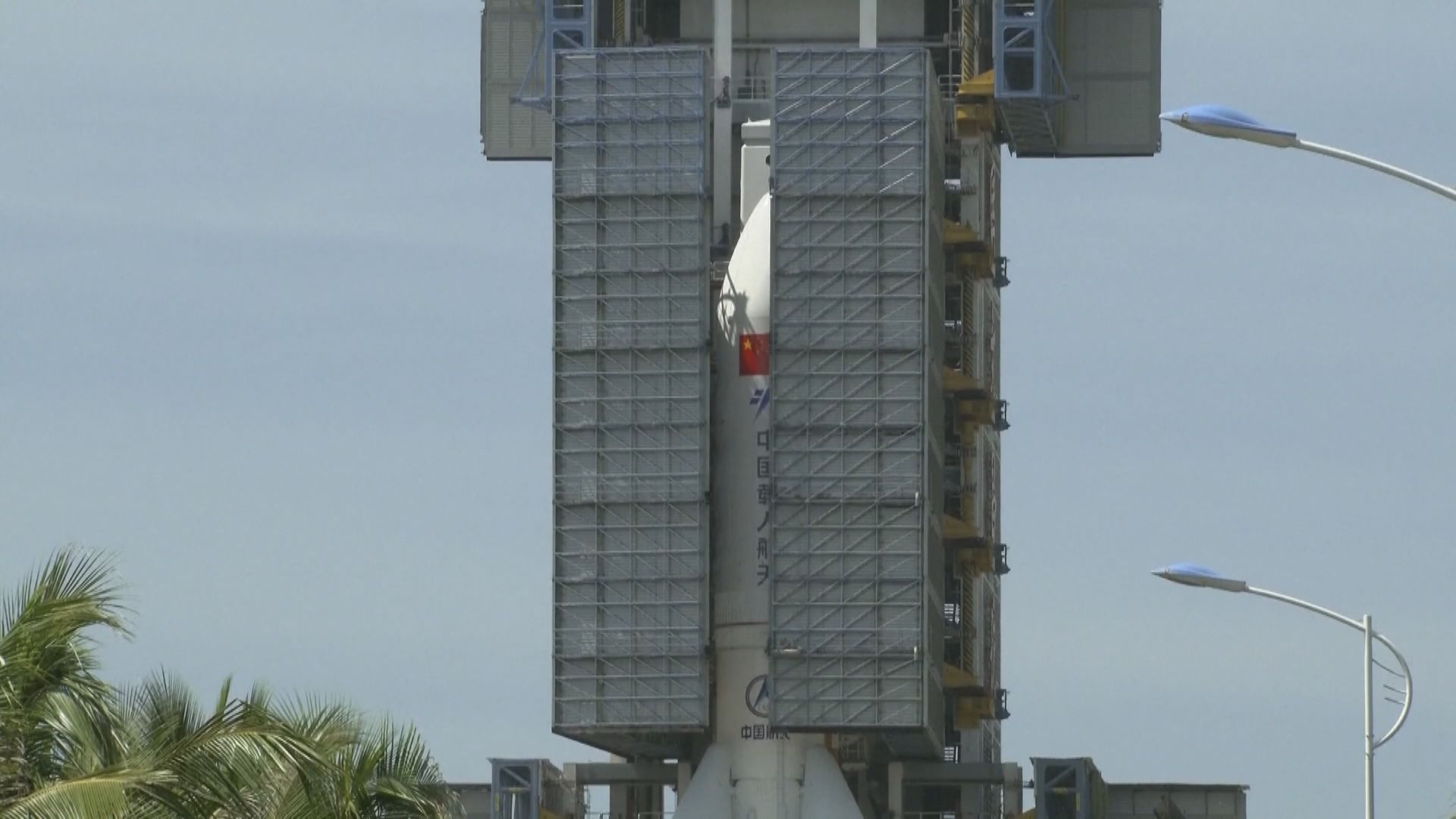 問天實驗艙與運載火箭組合體進入發射準備階段