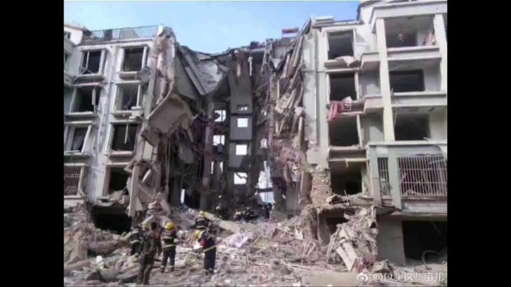 內蒙古住宅樓宇爆炸倒塌三死多傷