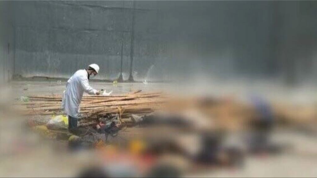 廣州發電廠施工平台倒塌多人死傷