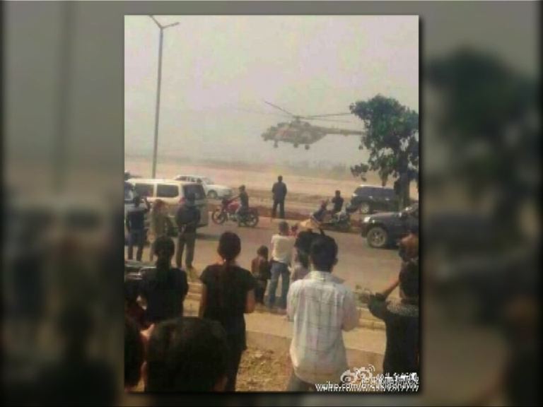 
解放軍戰機跟蹤監視緬甸軍機