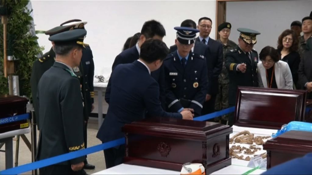 中韓為韓戰陣亡中國軍人舉行入殮儀式