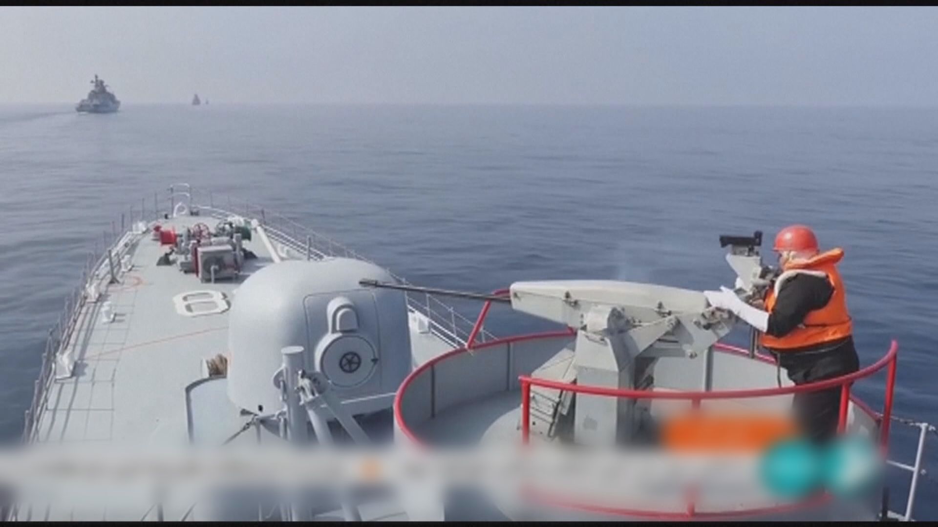中國和俄羅斯及伊朗進行聯合海上演習