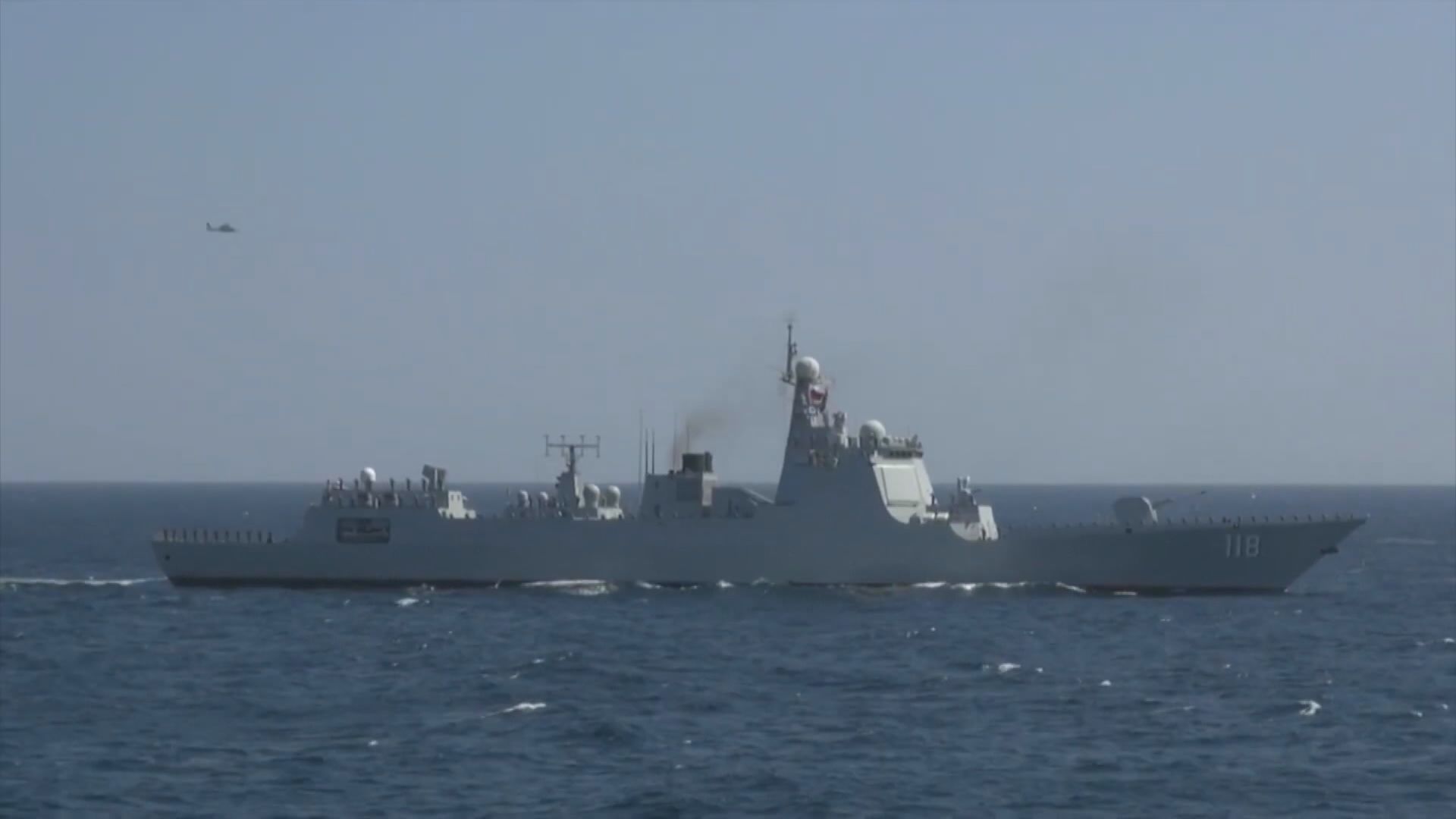 中俄海軍在太平洋展開聯合巡邏