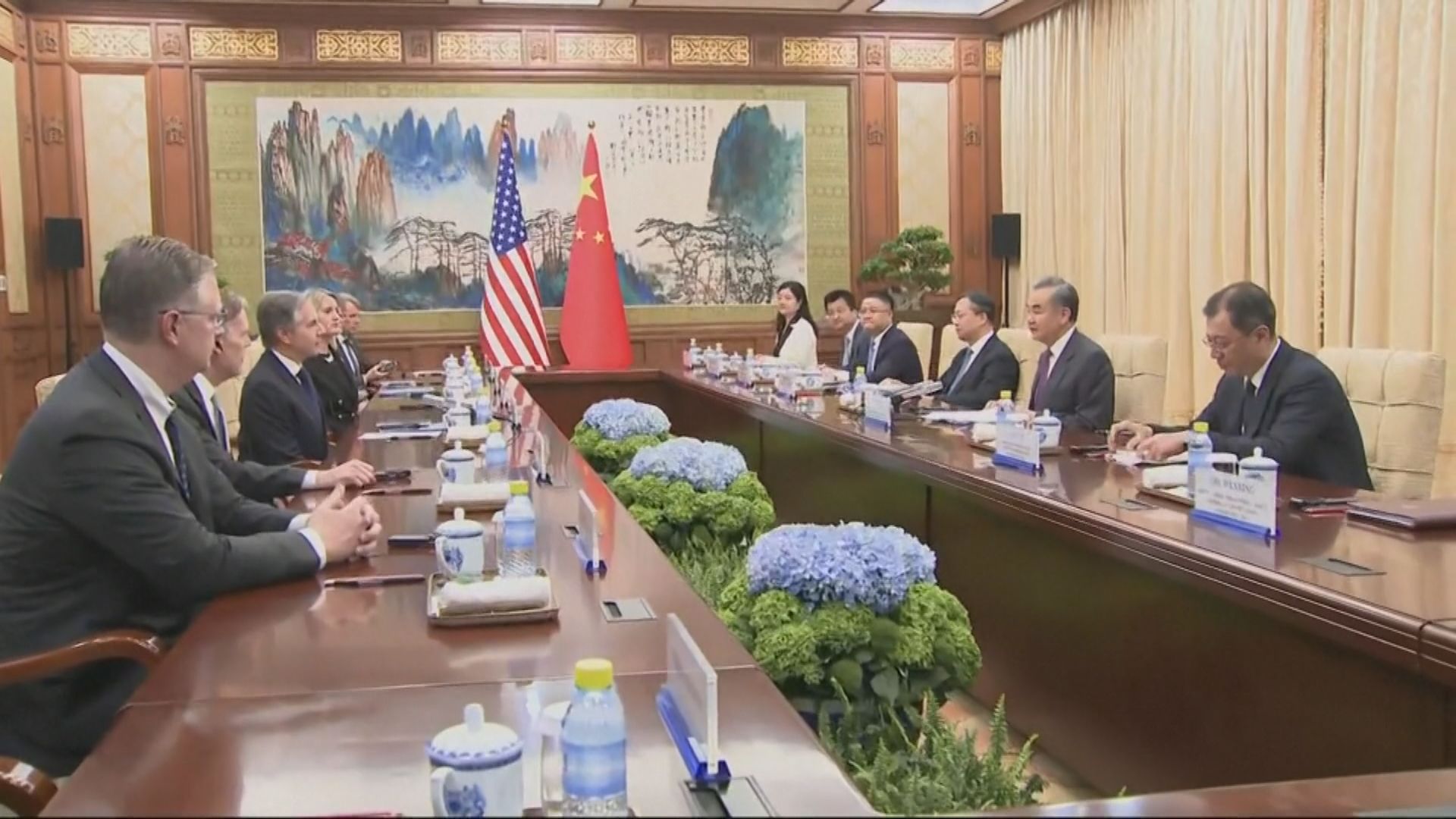 外長王毅在北京與美國國務卿布林肯會談 王毅：指中美關係企穩但負面因素仍在上升