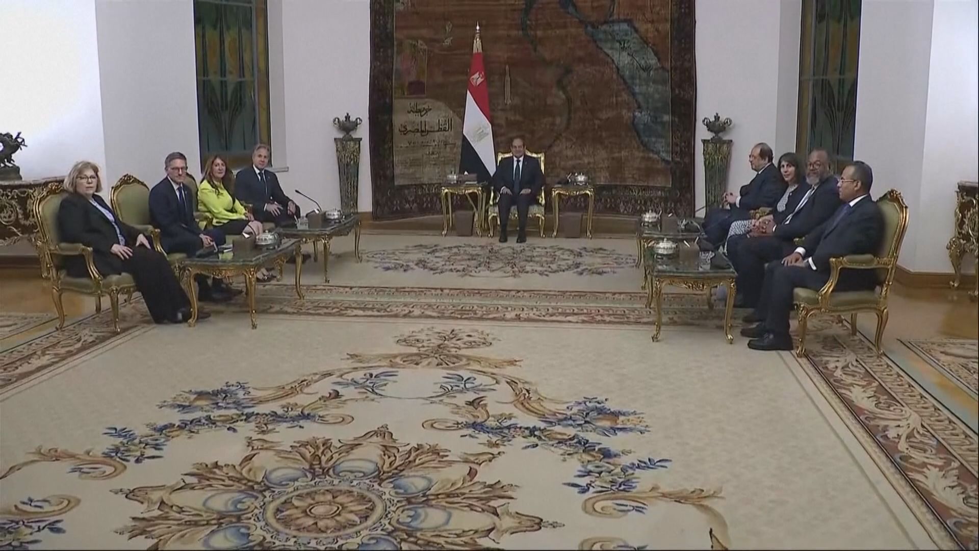 布林肯訪問埃及 會見總統塞西