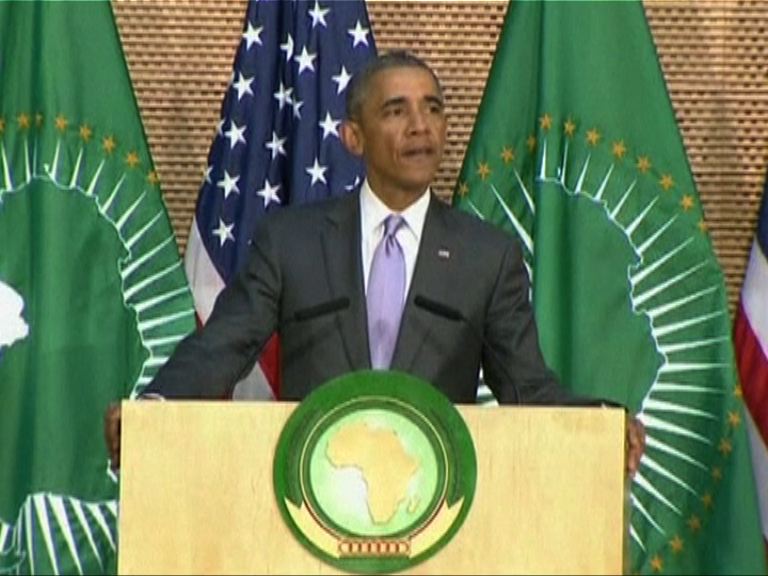 奧巴馬結束非洲訪問啟程回國