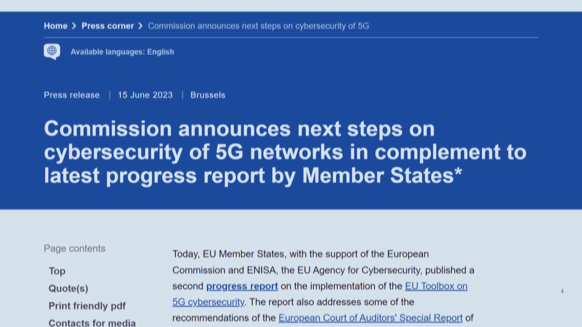 歐盟點名華為及中興威脅網絡安全籲成員國禁用