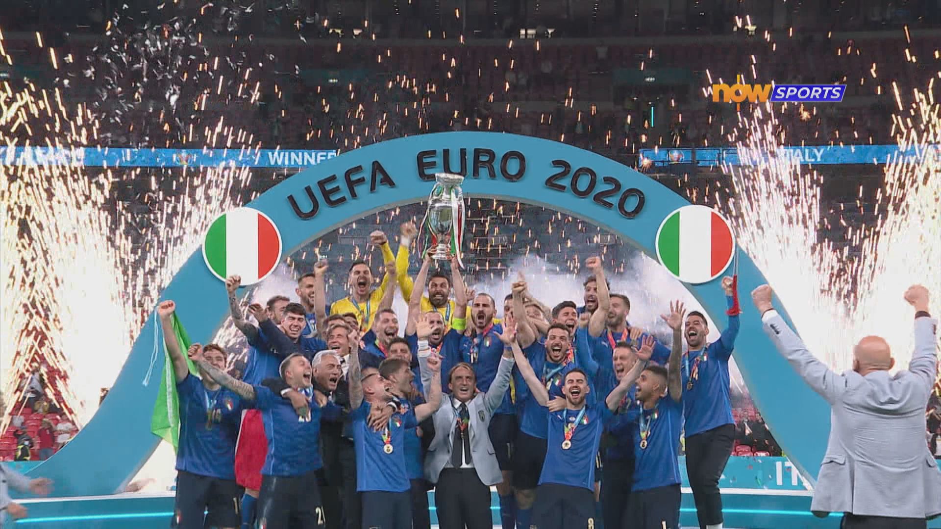 意大利互射十二碼擊敗英格蘭捧歐國盃