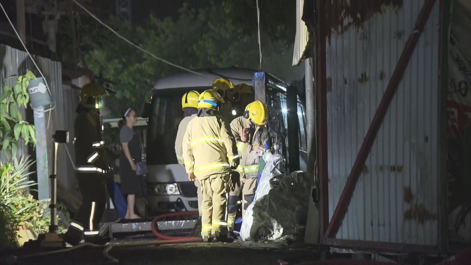 大埔汀角路車房火警無人傷