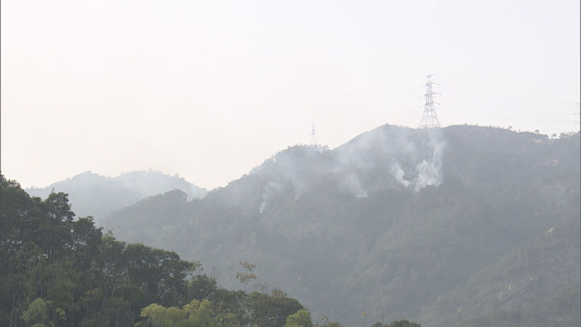 元朗大棠山火焚燒逾一日後救熄