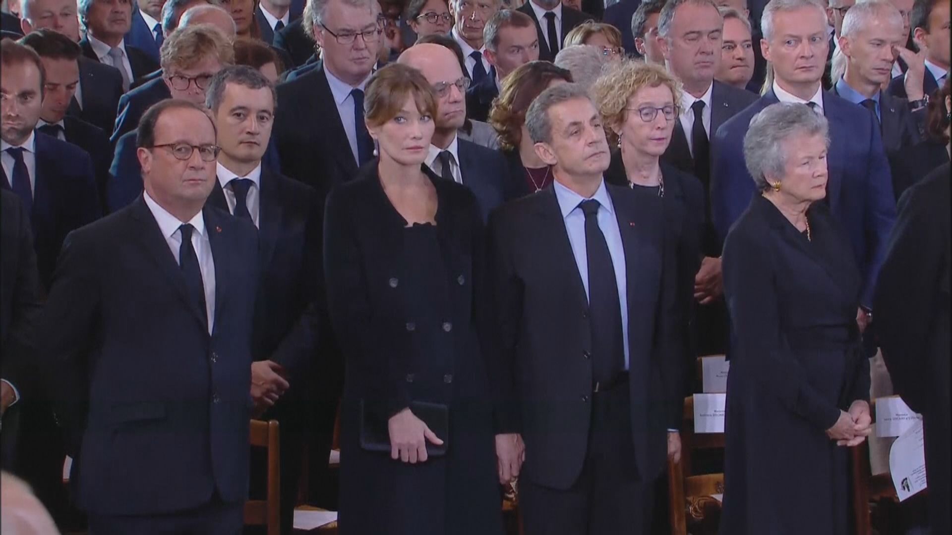約三十國領袖出席法國前總統希拉克追悼儀式