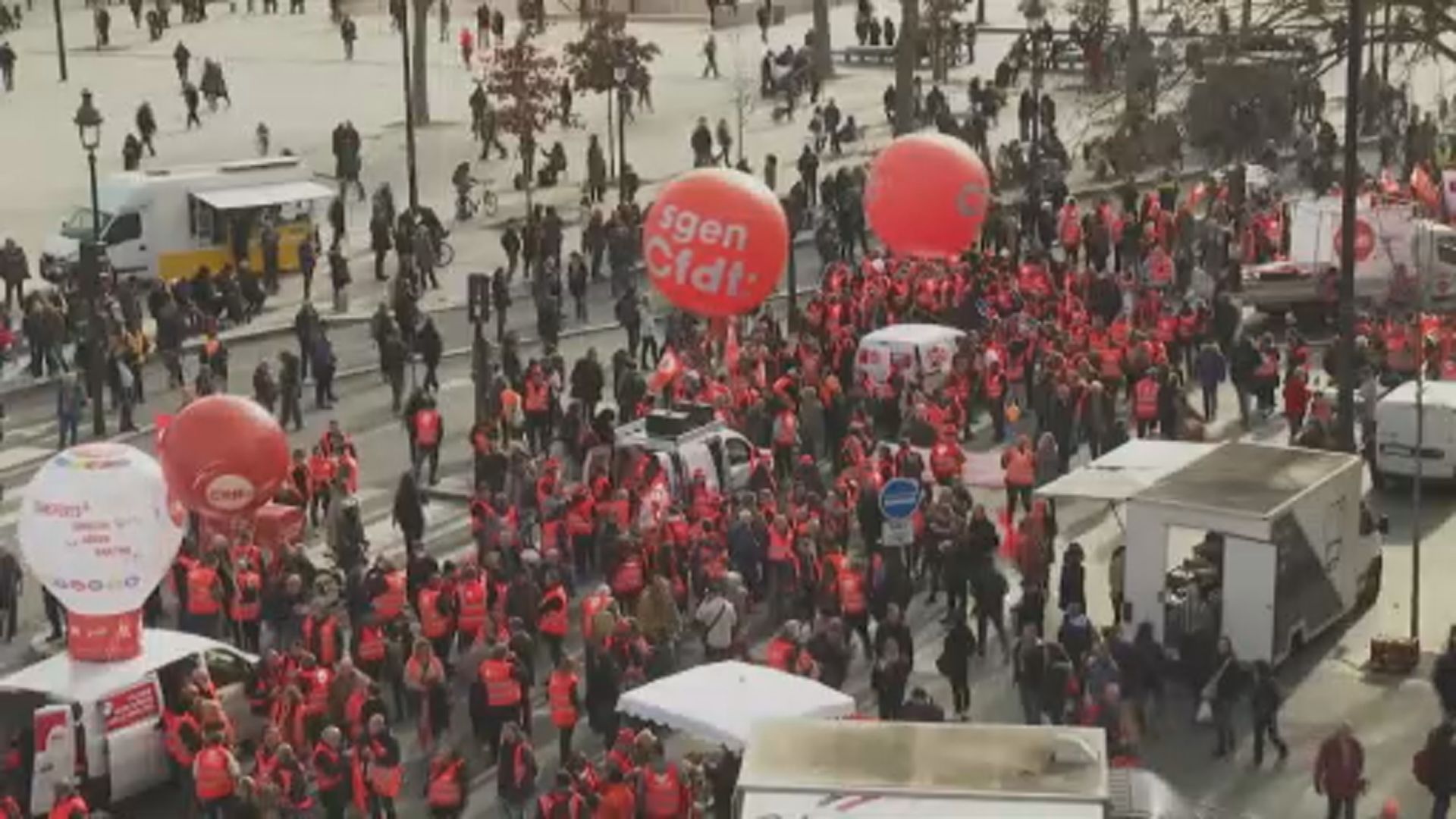 巴黎再有罷工集會反對政府退休改革方案