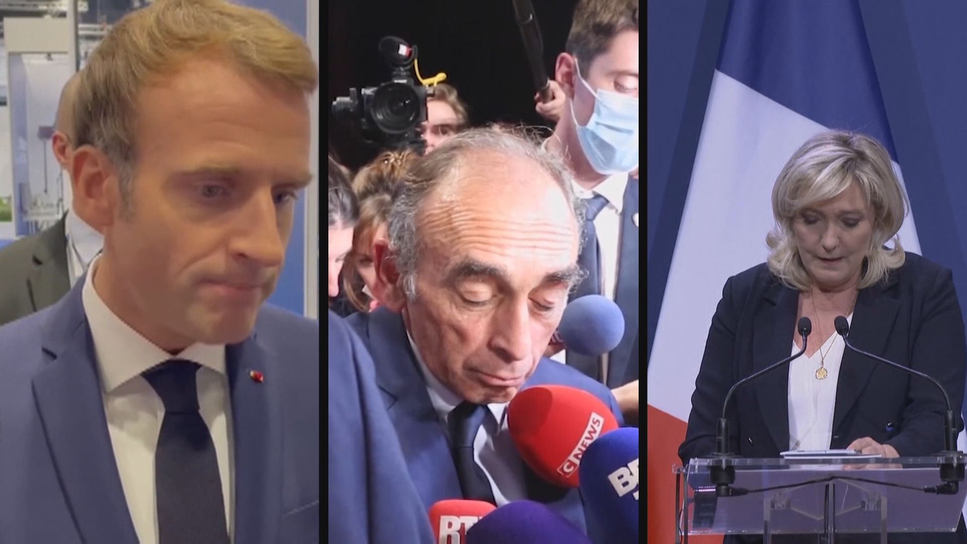法國總統選舉民調指澤穆爾壓過瑪麗勒龐躋身第二輪投票