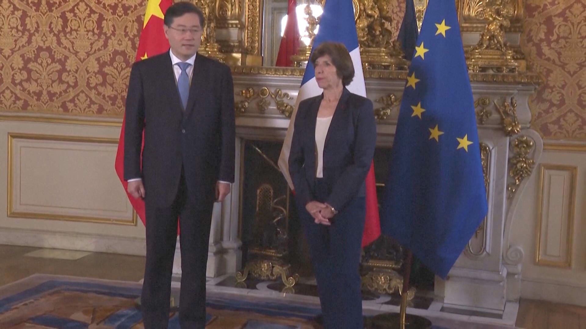 秦剛轉抵法國訪問　與法國外長舉行會談
