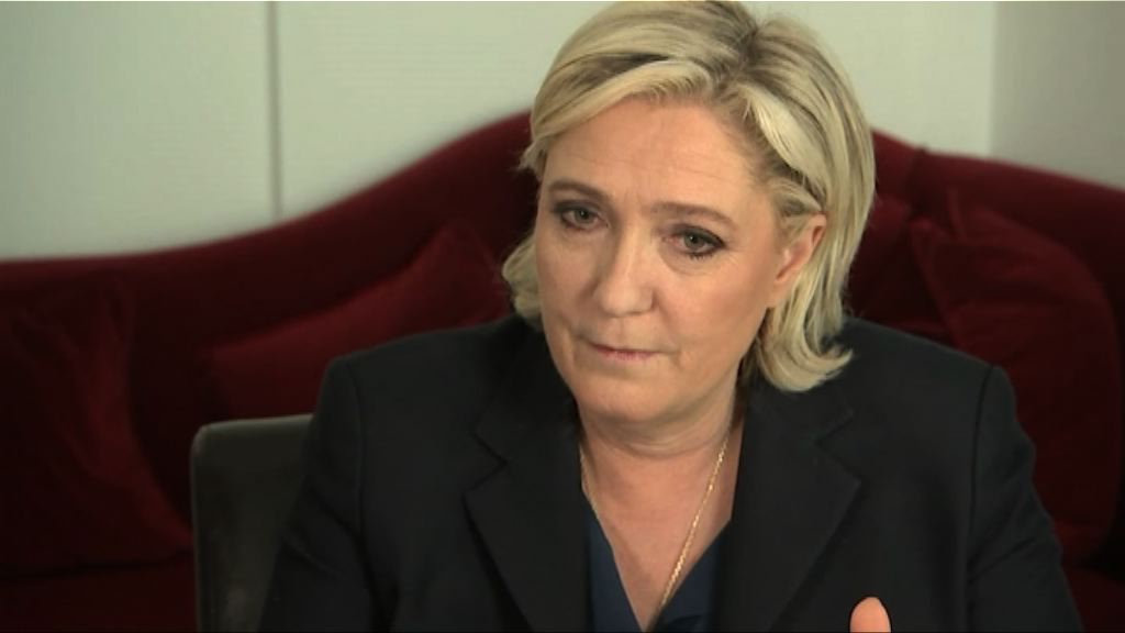 法國大選　瑪麗勒龐稱勝負與否已帶來改變