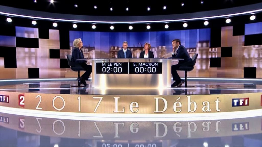 法國總統候選人辯才有關鍵影響