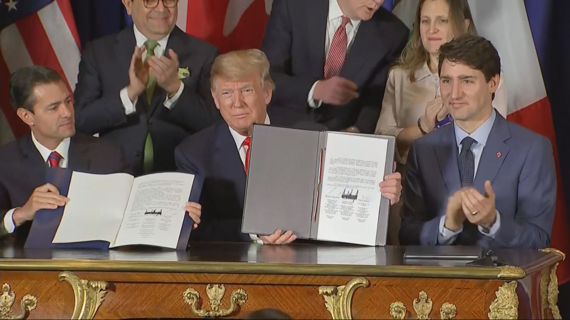 美國、墨西哥和加拿大簽署貿易協議
