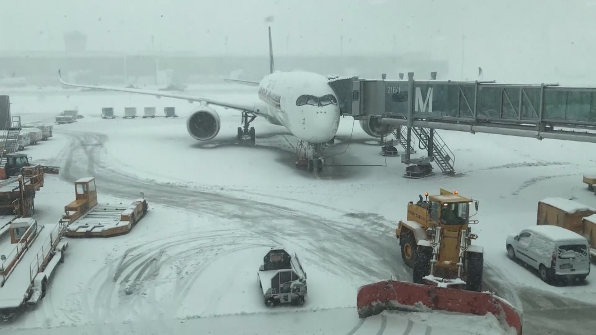 德國受大雪影響交通受阻