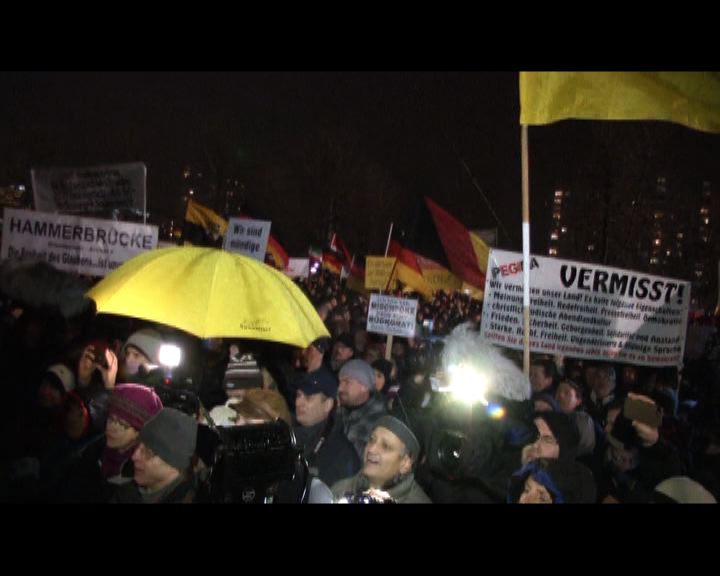 
德國多處有支持和反對移民集會