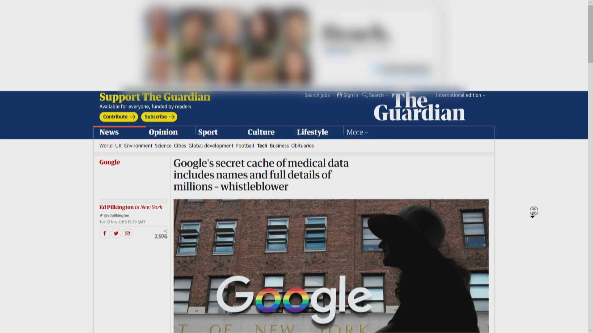 Google收集美國數千萬醫療資料惹爭議