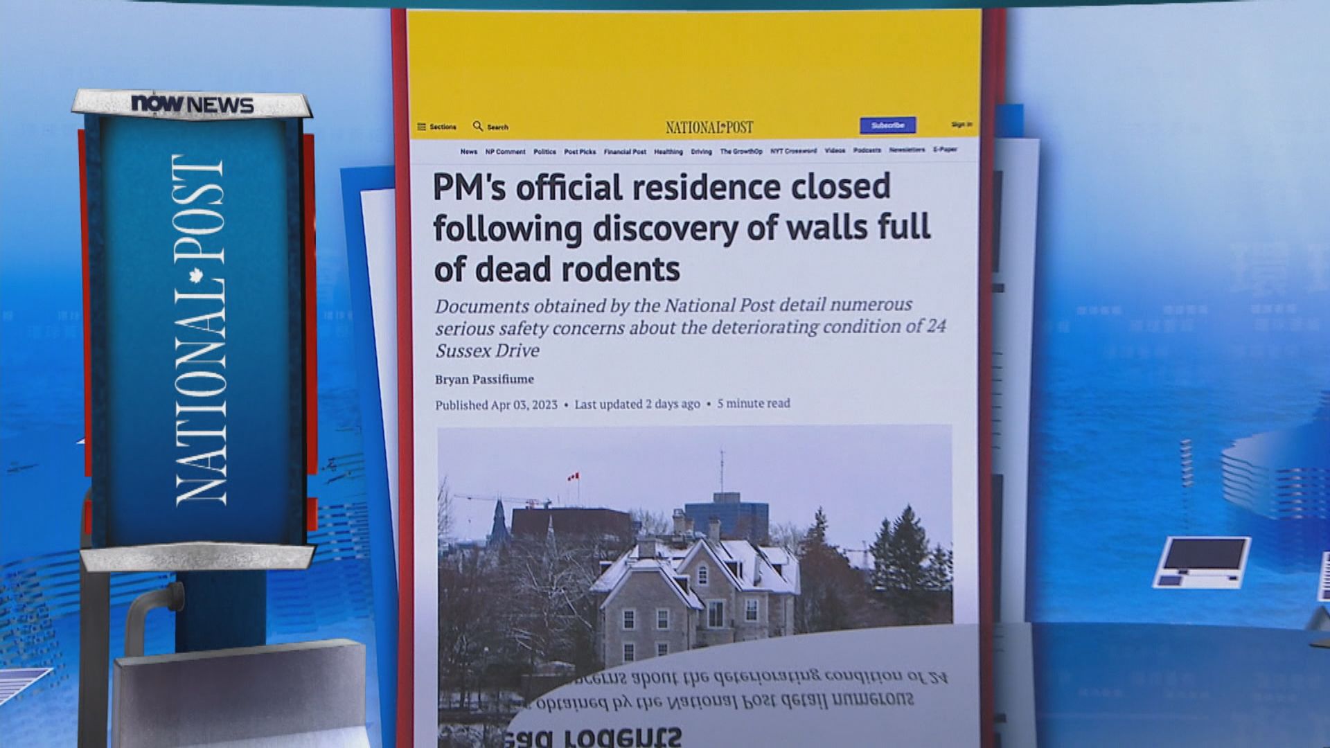 【環球薈報】加拿大總理官邸因鼠患全面關閉
