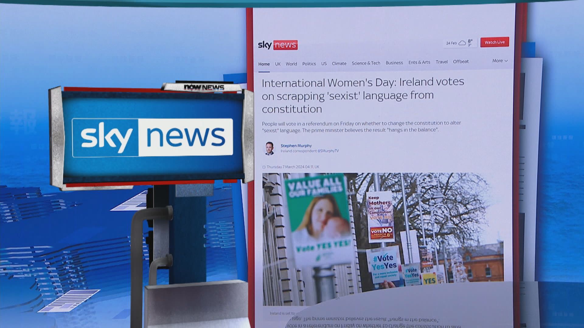 【環球薈報】愛爾蘭舉行修憲公投 擬修改對婦女及家庭描述