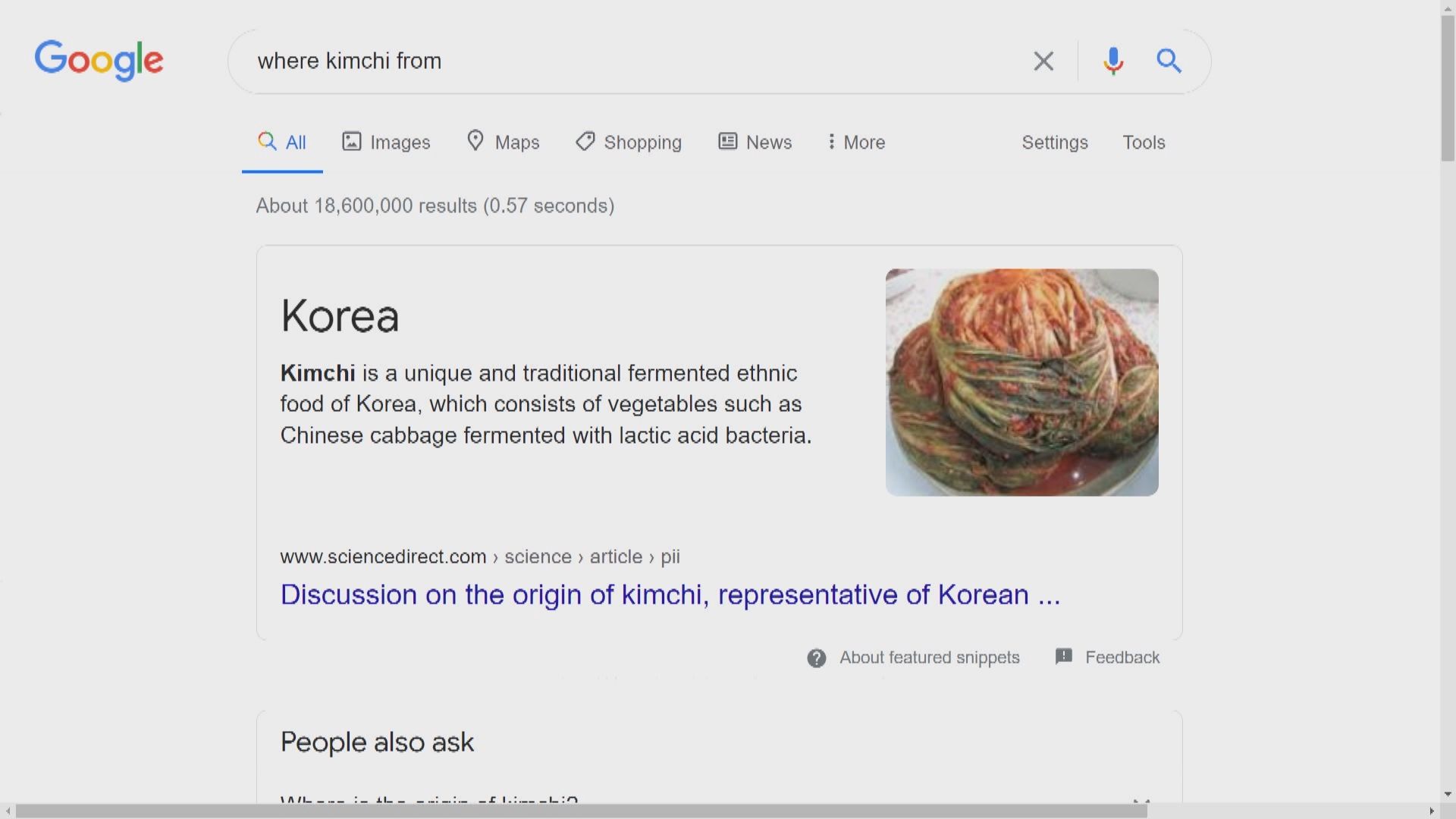【環球薈報】南韓不滿Google曾顯示Kimchi源自中國